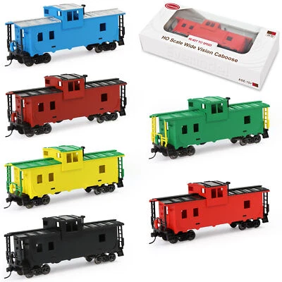 Evemodel Trains - Painted Unlettered HO Scale 36' Wide Vision Caboose Wagons - Image 1 of 4