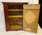 Antique Solid Wood Wall Cabinet Mission Arts&Crafts Apothecary  Early American