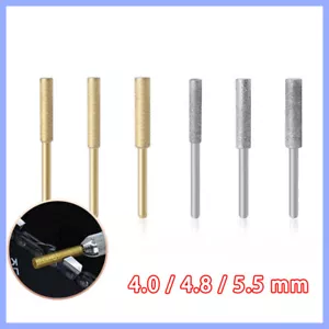 Diamond Chainsaw Sharpener Burr Grinding Stone File Drill Bits Set 4.0/4.8/5.5mm - Picture 1 of 7