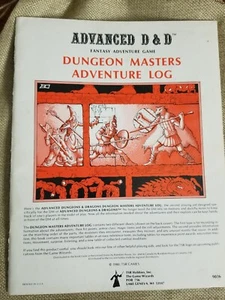 Dungeon Masters Adventure Log - AD&D 1st Edition TSR - Picture 1 of 6