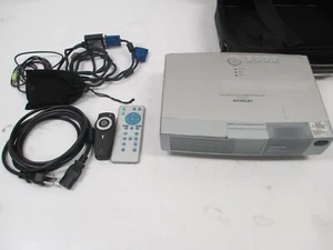 Hitachi CP-S225 Multimedia LCD Projector W/ carrying case, cords and remote - Picture 1 of 7