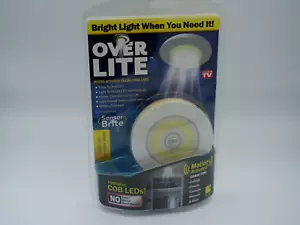Over Lite As Seen On TV 4 in x 4 in Motion Activated Ceiling/Wall Light -Battery - Picture 1 of 2
