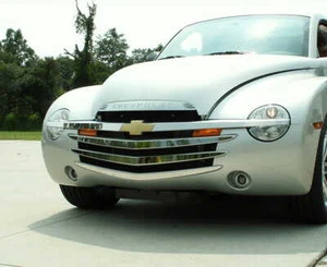 5pc Polished Stainless Steel Front Grille Overlay fit 2003-2006 Chevy SSR - Picture 1 of 6