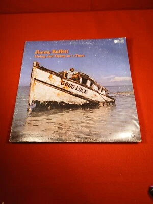 Jimmy Buffet - Living and Dying in 3/4 Time - LP Vinyl Dunhill w/ Lyric Insert - Image 1 of 3