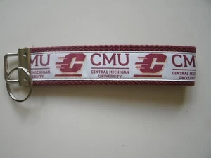 Central Michigan Key Chain Key Ring Key Fob Free Shipping Made in USA - Picture 1 of 4