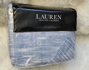Ralph Lauren Kent Cotten-Linen Blue Duvet Cover Set 3Pc KING - Bild 1 von 10
