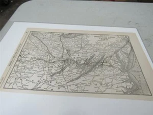 Original Map of the Chesapeake & Ohio Railway Lines ~ 1918 - Picture 1 of 1