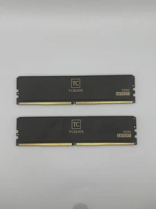 NEW TEAMGROUP T-CREATE EXPERT 16GB (8GB x 2) DDR5 6000 RAM CTCED58G6000HC38ABK - Picture 1 of 2