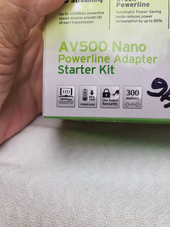 TP-Link Powerline Adapter AV500 Nano Computer Networking TL-PA4010 Kit - Image 1 of 4