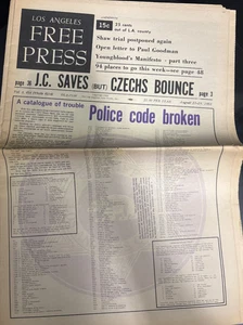 Periódico Prensa Libre de Los Ángeles RARO - Vol 5 No 34 - 23 de agosto de 1968 - Imagen 1 de 3