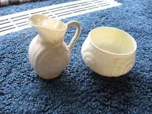 Belleek - Set crema e zucchero - marchio verde - Irlanda - porcellana - Foto 1 di 9