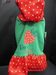 Woof Pet Dress Berry Sweet Strawberry Size Large - Picture 1 of 7