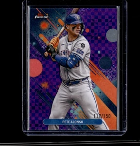 2025 Finest Pete Alonso Purple Checkerboard 117/150 - Picture 1 of 2