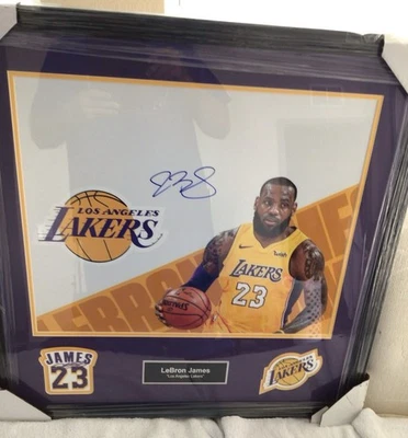 LeBron James  Signed 16x20 Photo FRAMED… - Image 1 of 2