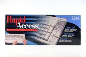 IBM KB-7993 Rapid Access PS2 AT Keyboard 00K8649 / 12J5557 / 12J5558 New Sealed - Picture 1 of 11