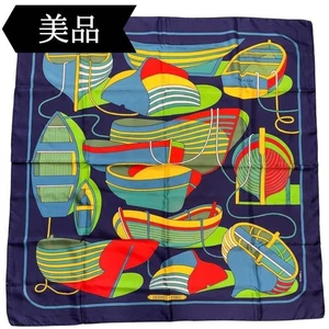 HERMES Carre 90 Seide THALASSA mit Etikett seltener Artikel - Bild 1 von 11