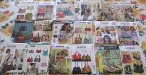 Lot of 18 Sewing Patterns bags purses Vintage Vogue, McCalls, Butterick Pets Hat - Picture 1 of 4