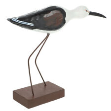  Wood Seabird Ornament Wooden Seabirds Figurine Coastal Sculpture