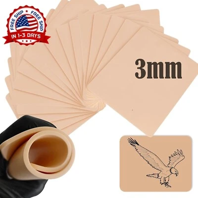 20 piezas de piel para tatuaje de 3 mm - Piel falsa en blanco para prá Foto 1 de 4