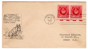 #880 John Philip Sousa Composer Famous American 1940 FDC - Hand-drawn Dancy - Picture 1 of 2