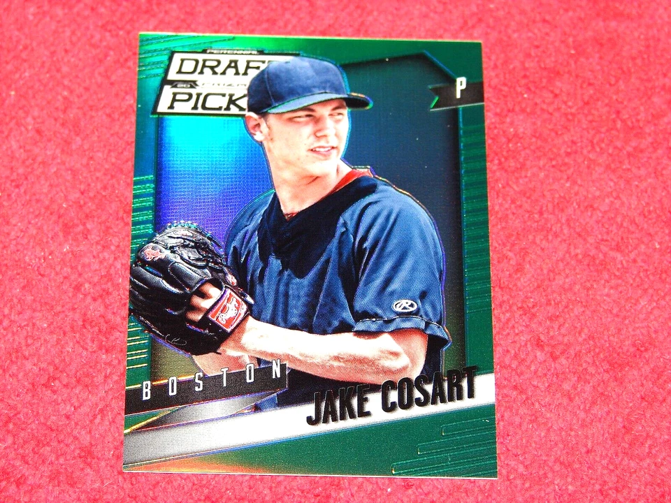 JAKE COSART RED SOX 2014 PRIAM PERENNIAL DRAFT PICKS #9 GREEN PRIZMS 33/35 (B1) - Image 1 of 1
