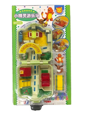 1997 TOMY Pokemon Center Playset Polly Pocket CHIBI Charmander Eevee NEW SEALED - Image 1 of 4