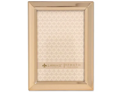 Marco de fotos Lawrence clásico biselado de metal dorado 3x5 (mismo envío cualquier cantidad) Foto 1 de 3