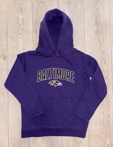 Majestic Baltimore Ravens Hoodie Mens size Small Purple NFL American football - Picture 1 of 6