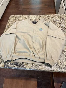 Sun Mountain Dewpoint Men's Size L Golf Jacket Khaki Zip-Off Sleeves Pullover - Picture 1 of 6