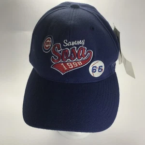 De colección Chicago Cubs Sammy Sosa 1998 Snapback Sombrero 66 HR - Especialidades deportivas Nuevo con etiquetas - Imagen 1 de 10