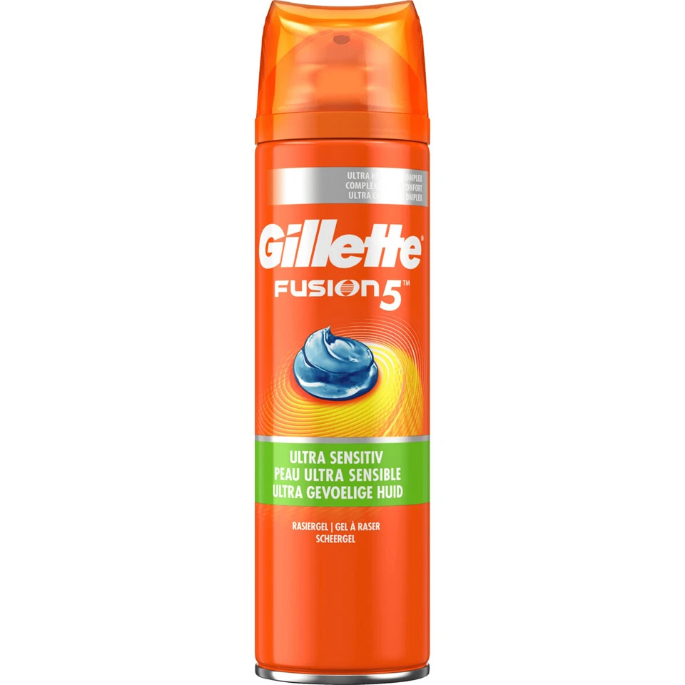 RASIERSCHAUM-GEL Procter und Gamble Gillette Fusion5 Gel Ultra Sensitive 200ml 6er Pack