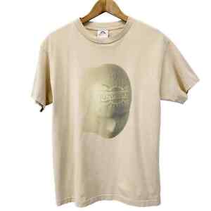 Vintage 2003 Godsmack Faceless Tour T-shirt Beige Short Sleeves Mens Size M