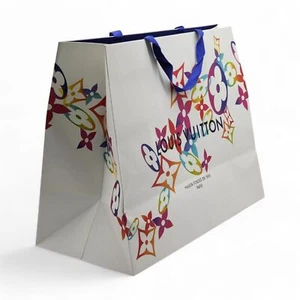 Louis Vuitton x Murakami LV Geschenktasche Extra Groß XL Papier Shopping Urlaub Weiß - Bild 1 von 3