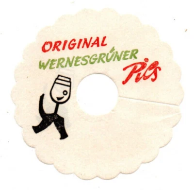 Pilsdeckchen Tropfdeckchen DDR Wernesgrüner Pils - Bild 1 von 2