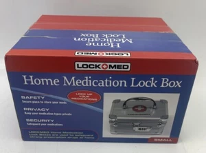 NEW Lock Med Home Medication Lock Box - 8" x 6" x 4" Medicine Case / Safe SEALED - Picture 1 of 4