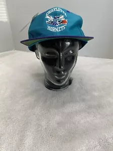 NWT Vintage Charlotte Hornets NBA LOGO 7 Snapback Baseball Hat Cap - Picture 1 of 11