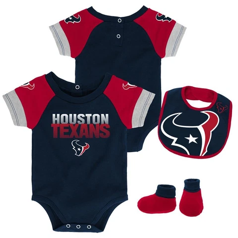 Infant Houston Texans Creeper Set Baby Snapsuit Set Cover