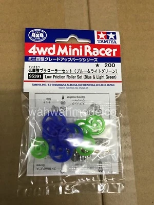 Tamiya #95391 - JR Low Friction Roller Set (Blue/Light Green) - Image 1 of 2