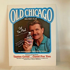 Mike Ditka Chicago Bears HOF Signed 12 X 16 Counter Display Ad Autographed - Picture 1 of 5