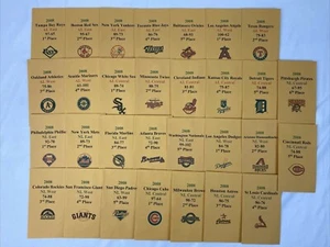 2008 Strat-O-Matic Baseball Printed Storage Envelopes with Stats and Team Logo - Picture 1 of 5