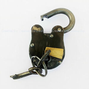 Antique Style Metal Lock and skeleton Keys Police Jailer Padlock Vintage Gift
