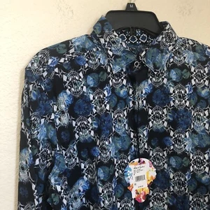 Robert Graham Medium Alloway Long Sleeve Shirt Flip Cuff Multicolor Skull NWT - Picture 1 of 9