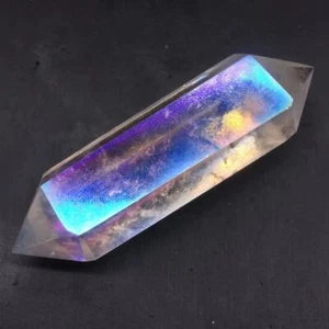 Aura Angel Natural Clear Quartz Double Terminated Points Crystal Healing Energy - Picture 1 of 14