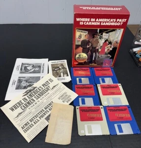 Where In America's Past is Carmen Sandiego Macintosh Broderbund 1991-1992 Mac - Picture 1 of 6