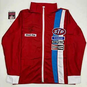 Autographed/Signed Richard Petty NASCAR Auto Red Racing Jacket JSA COA - Picture 1 of 3
