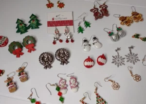 Konvolut über 20 Paar Weihnachts Ohrringe verschiedene Feiertage Ohrring Posten CE2 - Bild 1 von 23