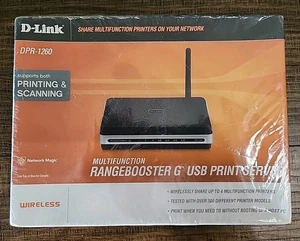 D-Link DPR-1260 Multifunction Rangebooster G USB Print Server New/Sealed  - Picture 1 of 3