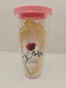 Beauty and The Beast Enchanted Rose Tumbler Tervis 24 oz. Disney - Picture 1 of 7