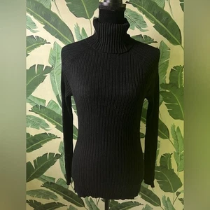 Boutique Pullover schwarz Rollkragen gerippt L - Bild 1 von 4
