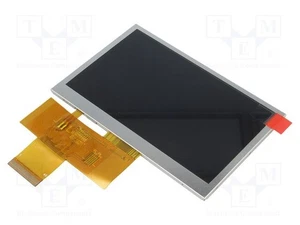 Wyświetlacz: TFT 43" 480x272 Podśw: LED Wym: 1055x672x3mm Z1C2 - Picture 1 of 1